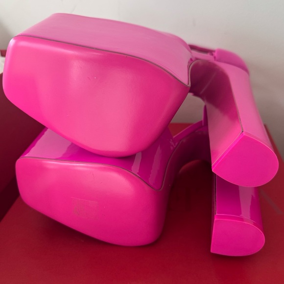 Valentino Garavani Discobox 180 patent-leather platform pumps size 40.5 new box - Picture 12 of 16